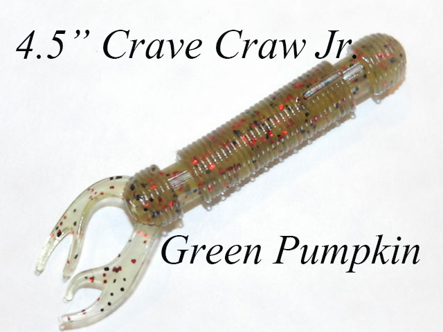4.5" Crave Craw Green Pumpkin