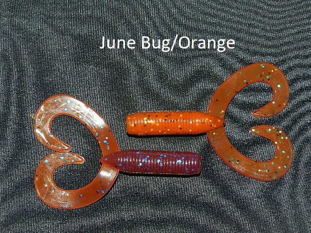 Mudd Grub Twin Tail June Bug/Orange
