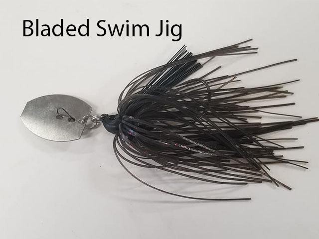 Bladed Mean Mouth Swim Jig With Bubble Holes and Weed Gaurd 1 Pack